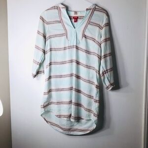 Izod medium linen dress Shirtdress coverup